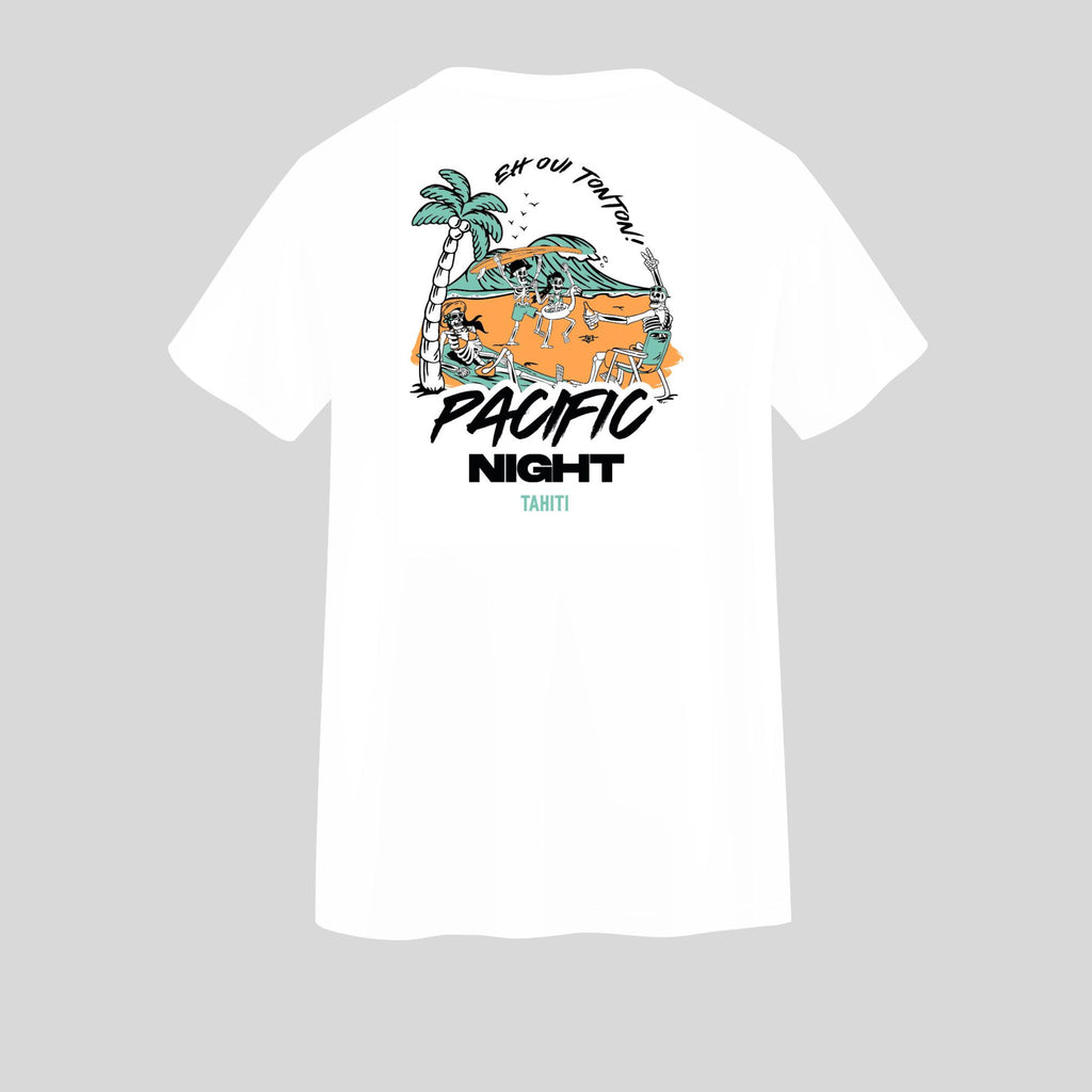 T-shirt Pacific Night (Blanc/Noir)